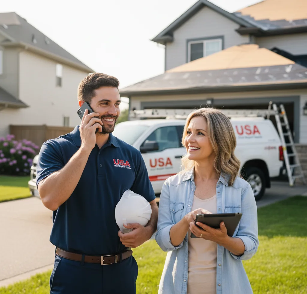 USA Roof Repair Experts customer support in Brooktondale